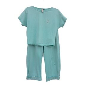 The Seea Green Striped Swim Beach Pant Set Surf Quick‎ Dry Sz XS/S